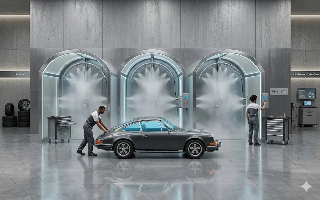 Área de lavagem automotiva