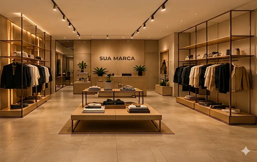 Projeto de arquitetura comercial para franquias modernas