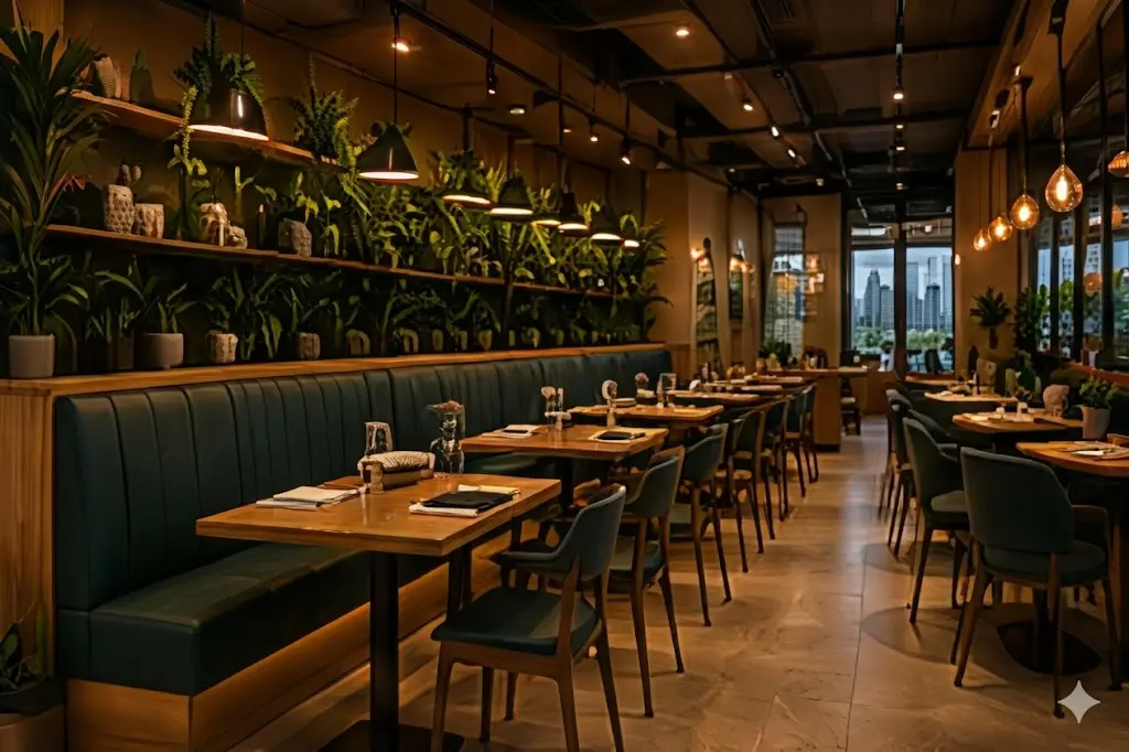 Projeto de arquitetura comercial para restaurantes modernos