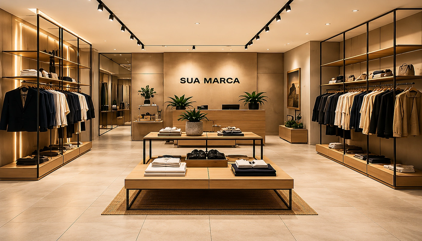 Layout comercial eficiente em São Paulo com circulação, exposição e atendimento planejados