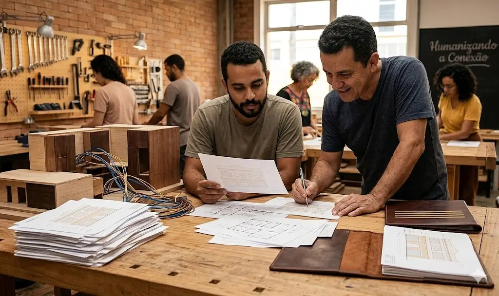 Plantas e desenhos técnicos de projeto executivo comercial