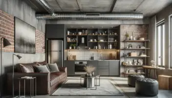 Apartamento Pequeno - Projeto Industrial Chic