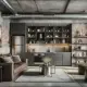 Apartamento Pequeno - Projeto Industrial Chic por Alvorada Arquitetura e Interiores